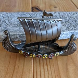 Pewter Viking Longship